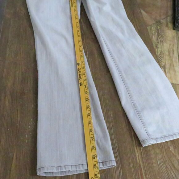 Gray Jeans Women Sz 6 Boot Cut Light Gray Mid Rise Casual Western Faded Glory - Picture 9 of 10